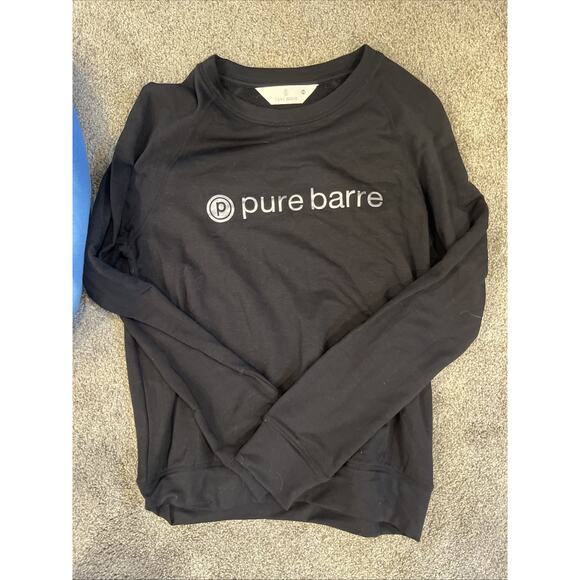 LOT of 2 Pure barre Sweatshirt Size Small XS Cotton Logo Studio Crewneck - Picture 6 of 7